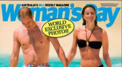 Foto: Kate Middleton şi William la plajă