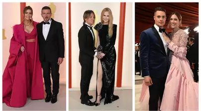 Cupluri celebre pe covorul roșu la Gala Premiilor Oscar 2023. Nicole Kidman și Keith Urban și-au arătat iubirea în fața fotografilor