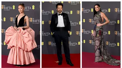 Ploaie de vedete la Premiile BAFTA 2025. Sebastian Stan, la brațul iubitei pe covorul roșu.  Ariana Grande, apariție de neuitat